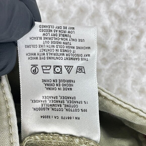 Anthropologie Tan‎ Chino Relaxed Straight Leg Pants Womens Casual Size 28 - Picture 16 of 16